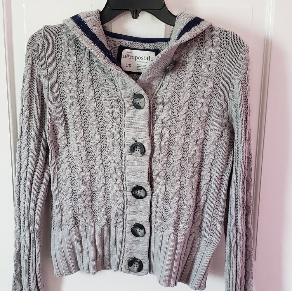 Aeropostale hooded cardigan